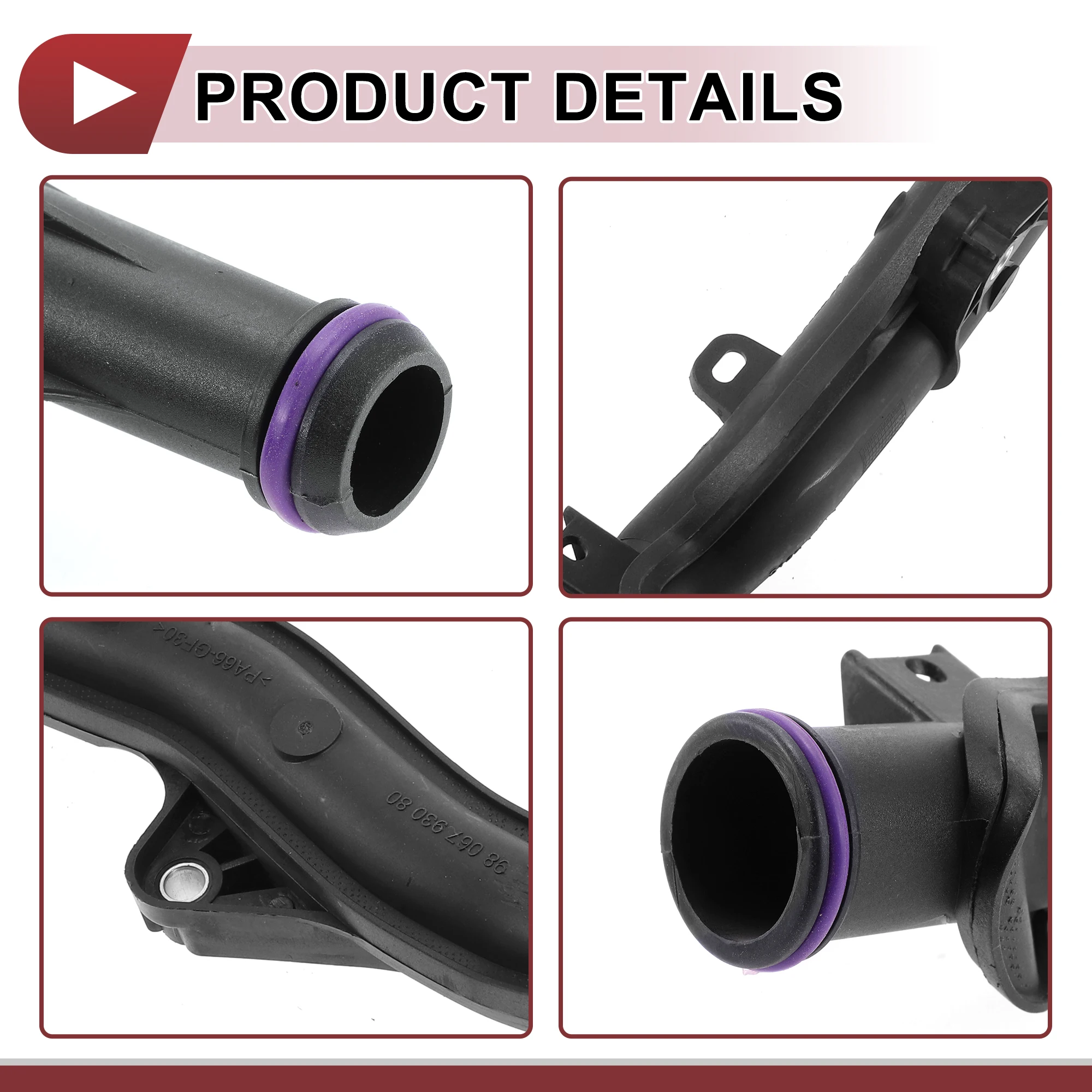 UXCELL 1 قطعة خرطوم المبرد المبرد لبيجو 208 MK1 1.0 VTi 2012-2019 محرك ترموستات الإسكان أنابيب مضخة المياه