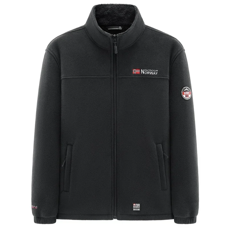 Soft Polar Fleece Jacket Men Winter Thicken Warm Camping Jacket For Tatical Outdoor Autumn Mountaining Hiking Coat Men Clothing