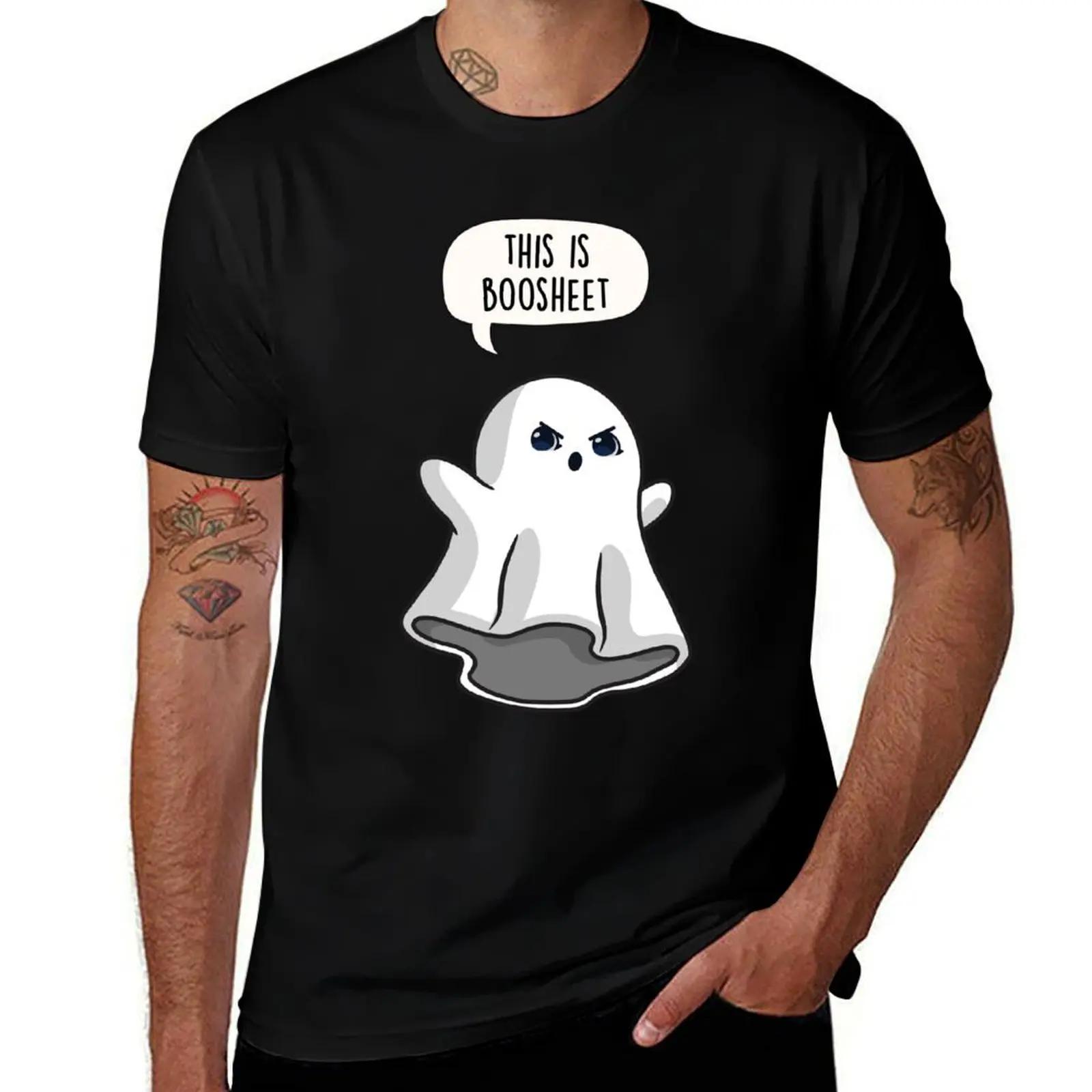 

This is Boosheet - Ghost pun T-Shirt for a boy funny shirt cotton customs design your own mens graphic t-shirts pack