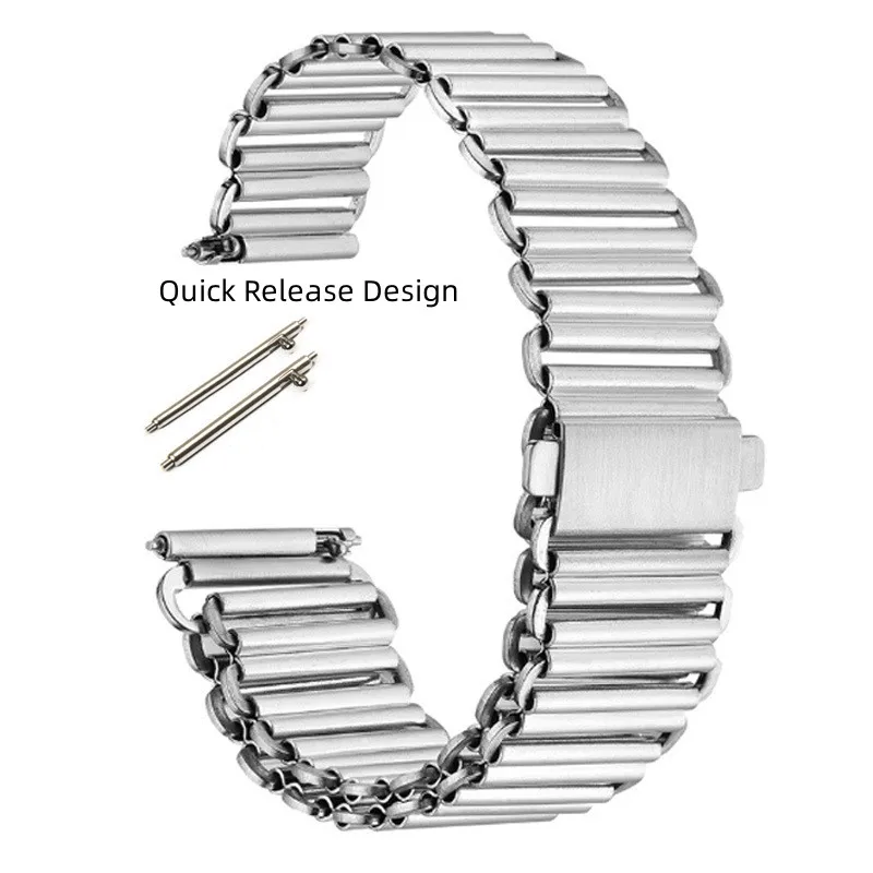 

18mm 20mm 22mm 316L Stainless Steel Watch Strap Quick Release Detach Bracelet Metal Universal Watch Band Accessories with Tool