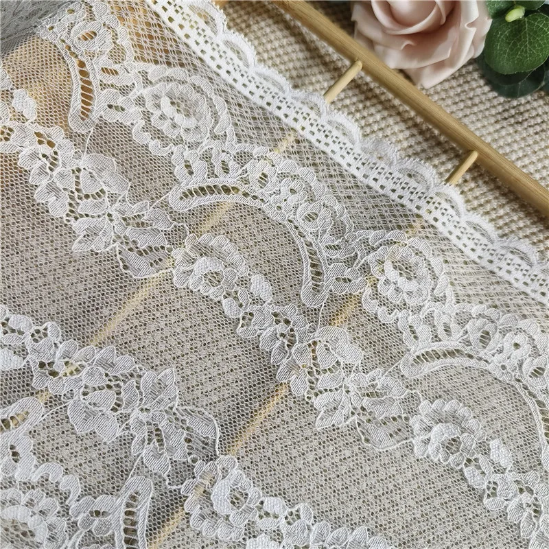 DINGC7 23cm lace trim for underwear, Pressed Lace Clothes Sskirt Underwear Sewing Accessories