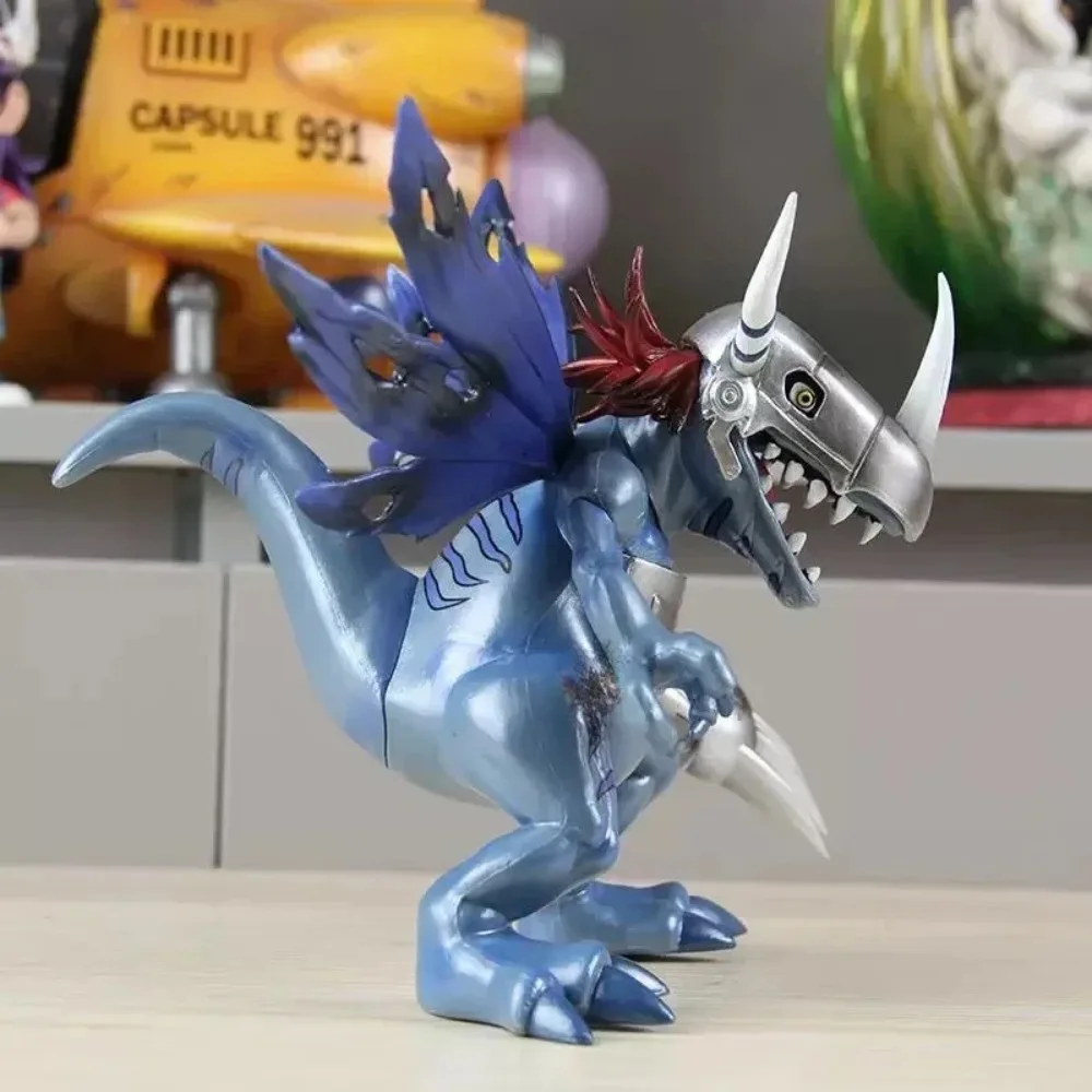 19 センチメートル/7.48 インチアニメデジモンアドベンチャーフィギュアブルーメタルグレイモンアクションフィギュア Pvc 像コレクションモデルのおもちゃギフト