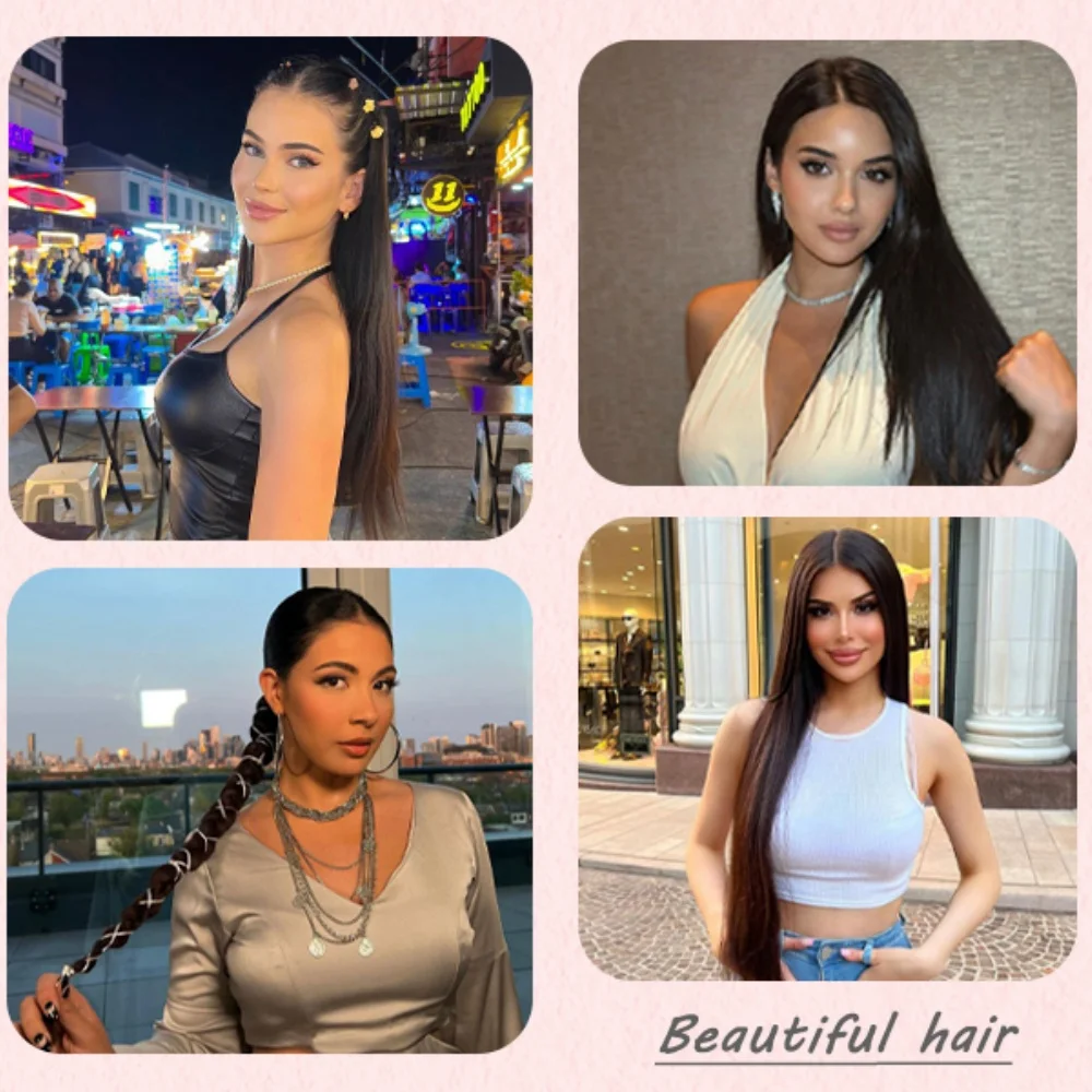 Straight 13x4 Natural Color Lace Front Wigs Human Hair 200 Density Natural Color Brazilian Pre Plucked Frontal Wig For Women