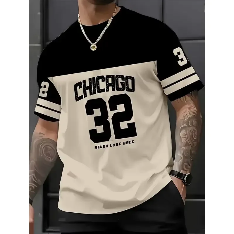 3D Digital Print 2026 Summer Men T Shirt Large Size Round Neck Soft Breathable Tee Male Outdoor Leisure Sports Casual Top