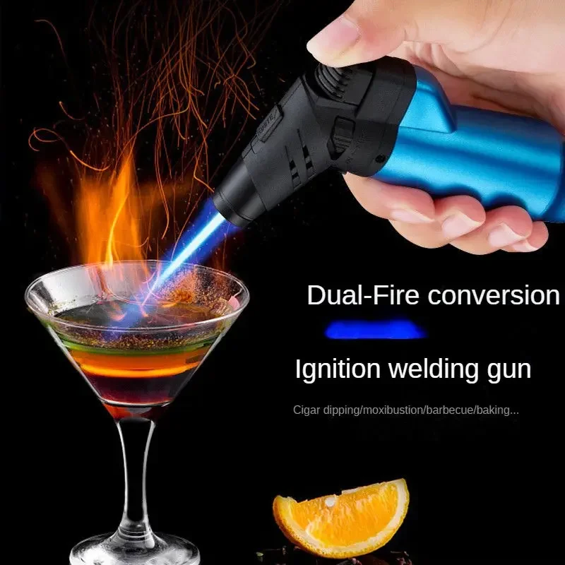 Portable Outdoor Bbq Kitchen Torch Welding Jet Lighter Butane Gas Flame Spray Gun Fire Flame Gun Flamethrower