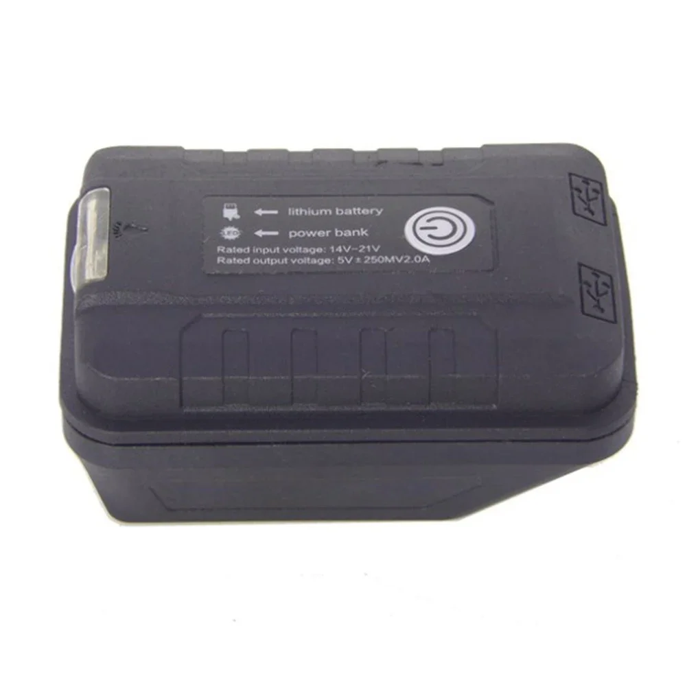 Fuente de alimentación portátil para batería Worx de 20v, protección de alto voltaje con luz LED de trabajo, adaptador USB Dual