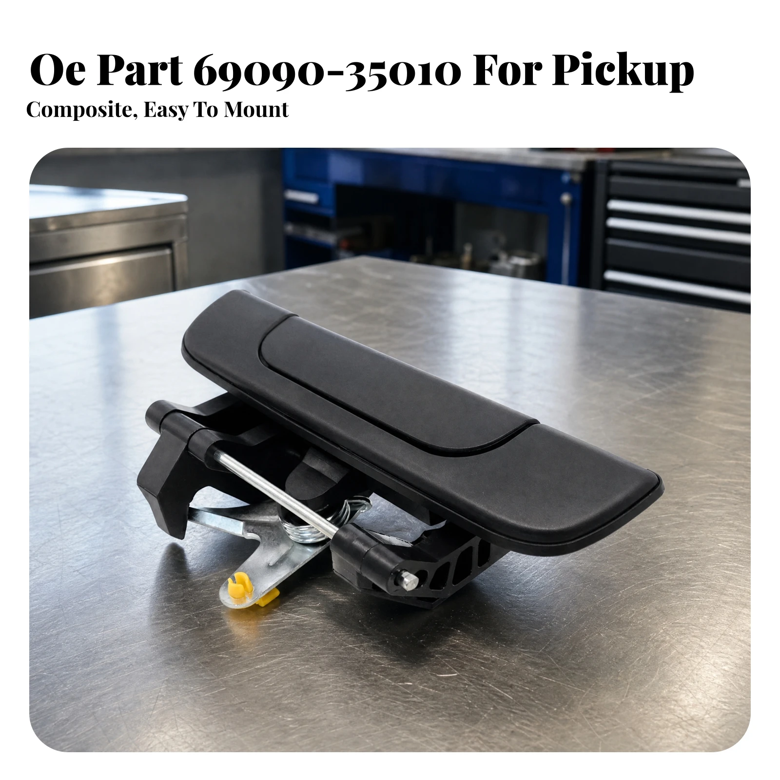 Tailgate Handle Assembly Direct Replacement Tailgate Handle with Latch Vehicle Part Long-Term Durability Hardware Rugged