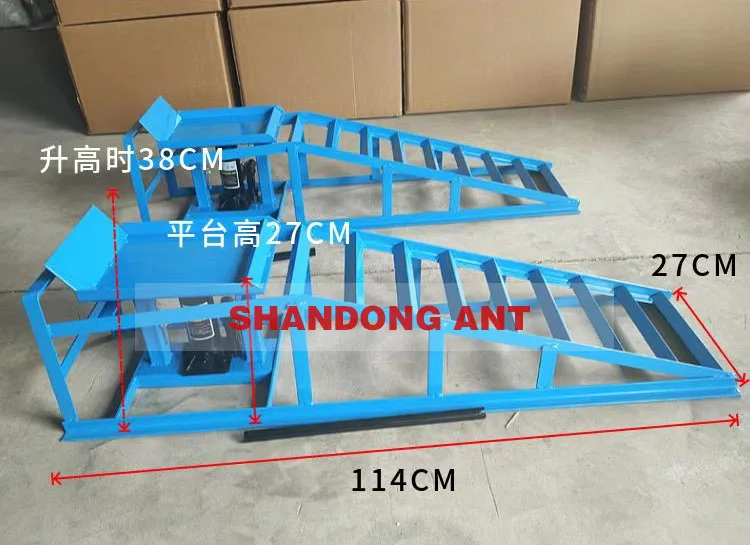 Economic 2000KGS Car Washing Hydraulic Ramps With CE Certificate Auto Oil Changer Bracket Maintenance Chassis Elevation Bracket