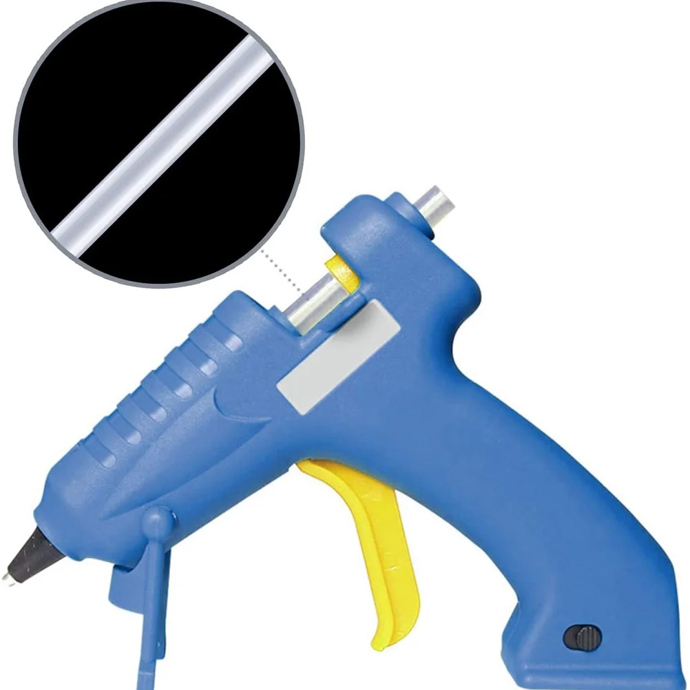 

80Pcs Hot Melt Glue Sticks Transparent Clear Odorless Strong Adhesive Flexible Heat Melting Glue Strips for DIY Crafts Wood