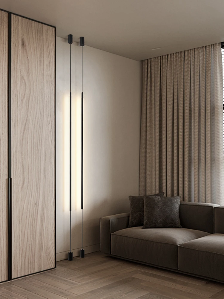 

linear living room floor lamp 120cm Nordic creative LED floor lamp dining room decoration indoor lighting fixtures