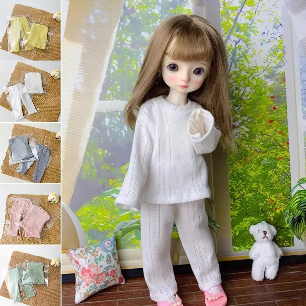 Cute Pajamas Clothes Fashion Simple Knitted Elastic Sleep Clothes DIY Accessories Mini Soft Sleep Pants for 1/6 BJD 30cm Dolls