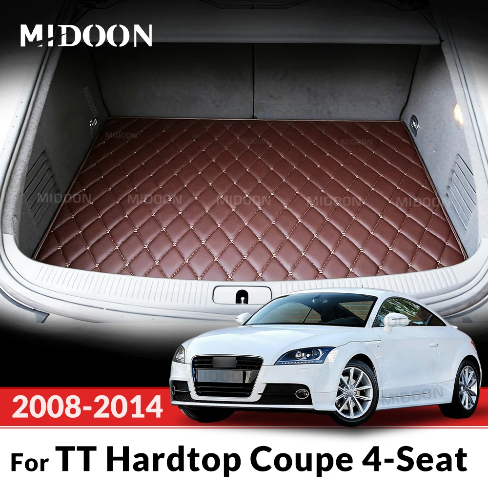 Kofferraummatte für Audi TT Hardtop Coupé Viersitzer 2008 2009 2010 2011 2012-2014 Laderaumauskleidung Teppich Innenausstattung Zubehör Abdeckung