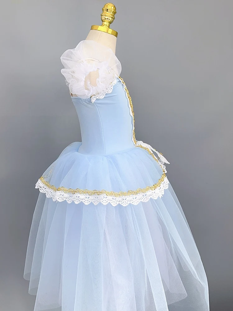 New Professional Romantic Tutu Long Tulle Tutus Ballet Dress Women Children Ballet Dance Costumes Girls Ballerina Party Dress