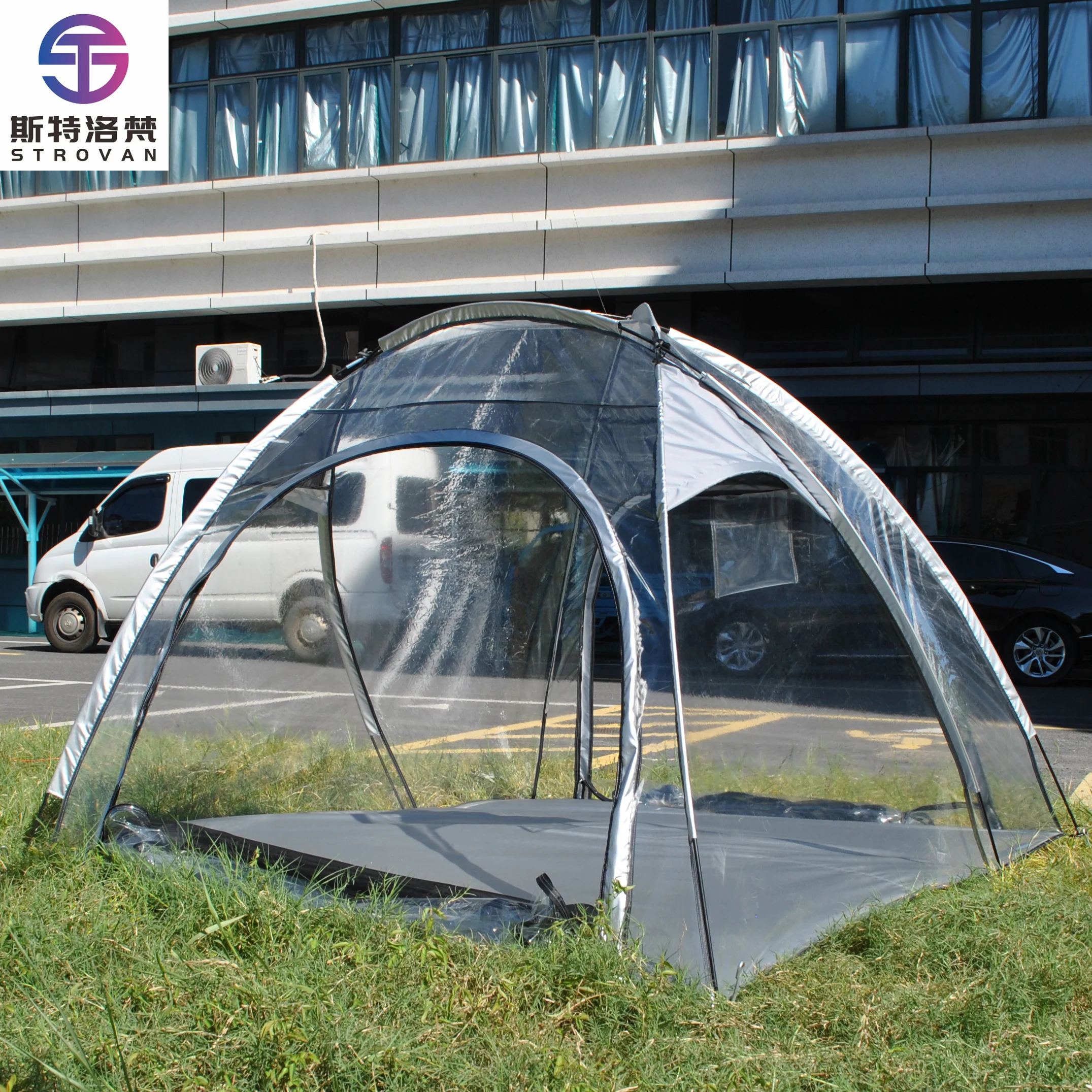 

STLF LZS Sports Tent, 4 Person All Weather Pod with 540° Clear View, Instant Bubble Tent & Waterproof Shelter for Watching Games