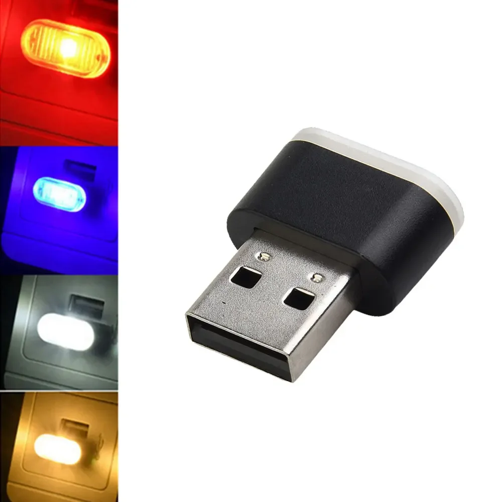 

Mini USB LED Car Light Auto Interior Atmosphere Light Emergency Lighting Light PC Auto Colorful Decorative Lamp Car Accessories