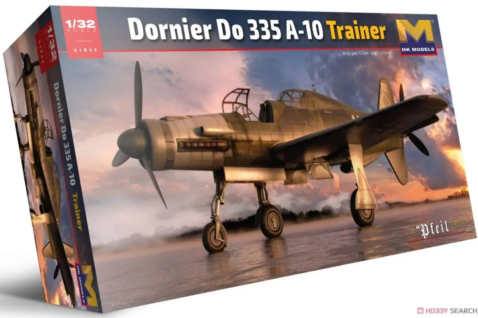 HK Model 01E09 1/32 Scale Dornier Do335A-10 Trainer (Plastic model)