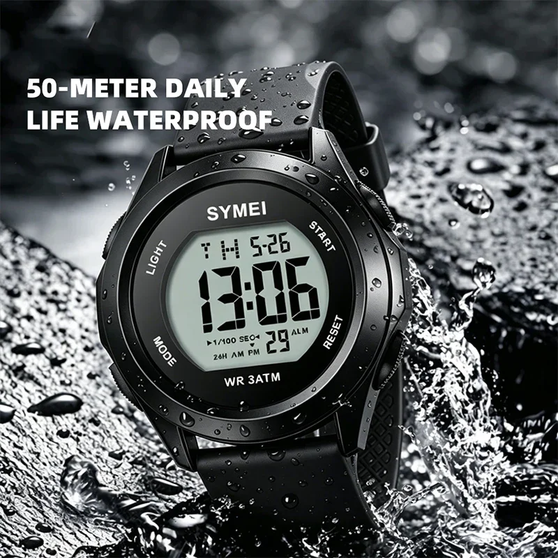 SHIYUNME New Man Watches Digital Sports Luminous Multifunction Waterproof Alarm Clock Wristwatch Outdoor Fashion Student Watch