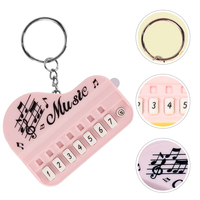 Mini Electronic Portable Piano Keyboard Keychain Music Accessory Keychains Bag Pendant Compact Key Ring Fashion Jewelry