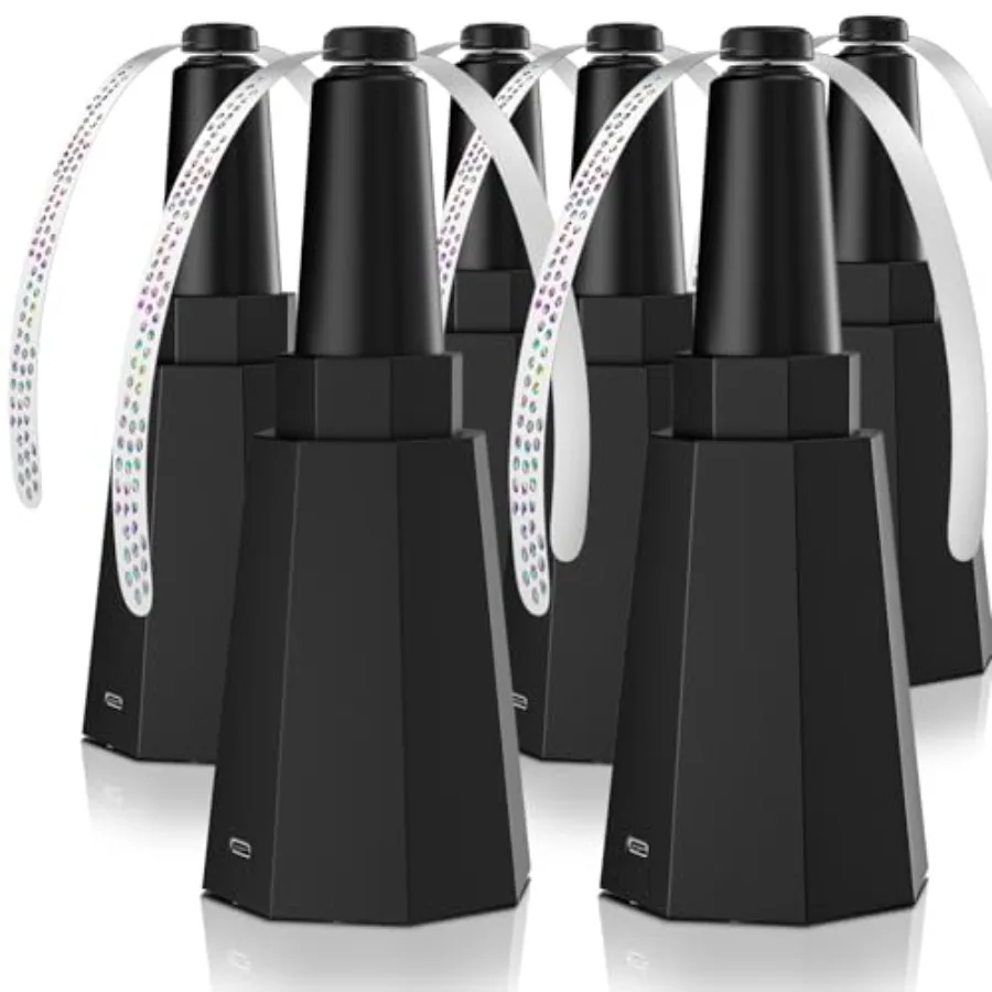 

6-Pack Rechargeable Fly Fans for Tables Up to 10-hour Working Time, Indoor Outdoor Mute Food Fans to Keep Flies Away, Retractab
