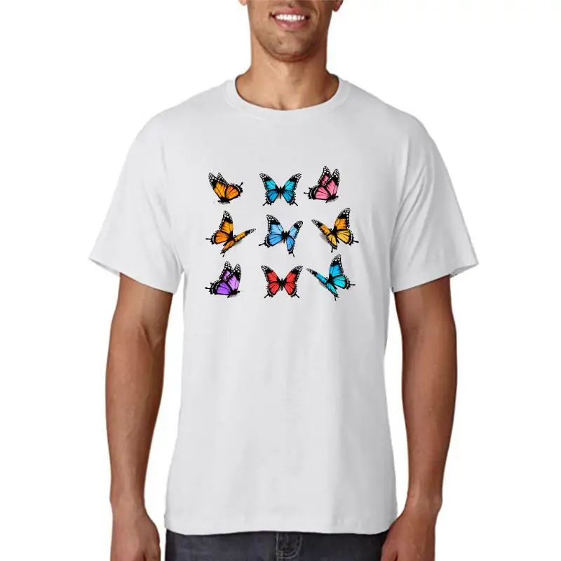 

T-shirts Women Butterfly Love 90s Fashion Spring Summer Printing Clothes Graphic Tshirt Top Lady Print Female Tee T-Shirt