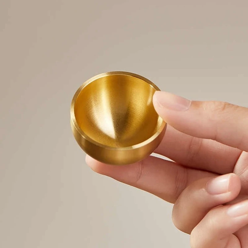 Mini Singing Bowl Handmade Copper Bowl Sound Therapy Meditation Small Tibetan Bowls Relaxation Stress Relief Musical Instruments - view 4