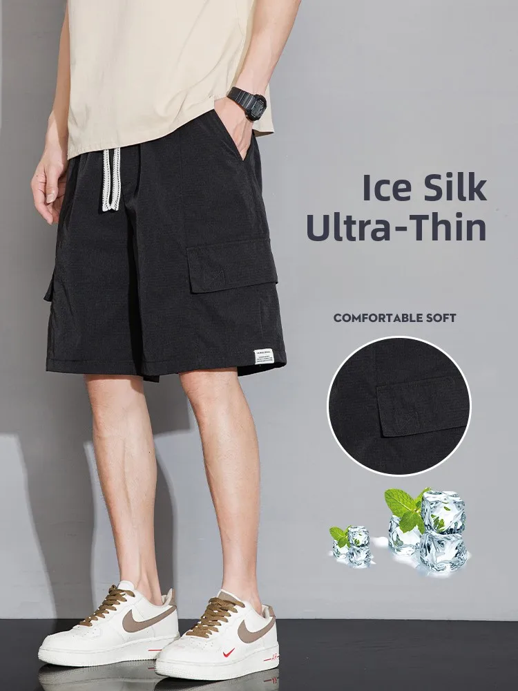 

WTAPS Summer Ice Silk Workwear orts Men's Lightweight Loose Casual Functional Trendy Five-Quarter Length Breathable orts