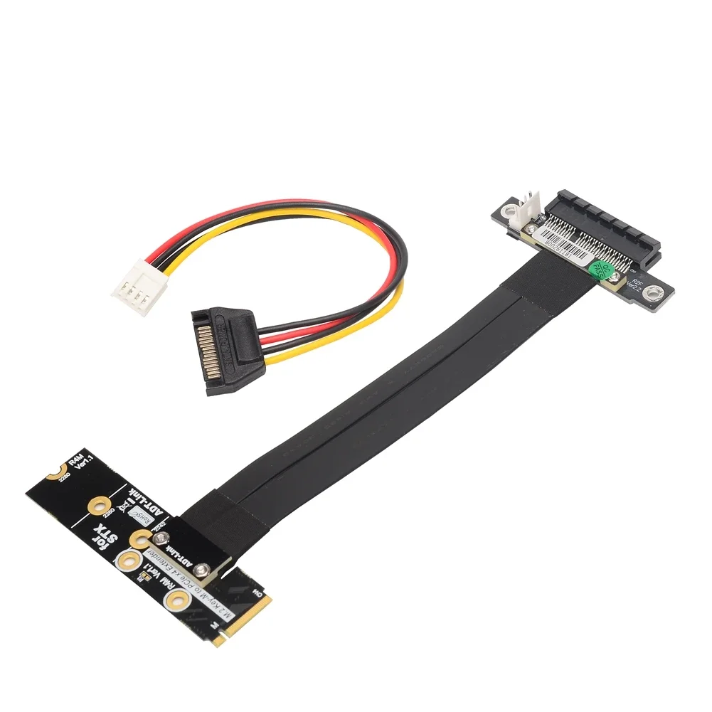 

New PCIe x4 SSD Extension Cable PCI Express 4x To M.2 NVMe M Key NGFF 2242 2280 Riser Card Adapter Gen 3 Mining Extender For ITX