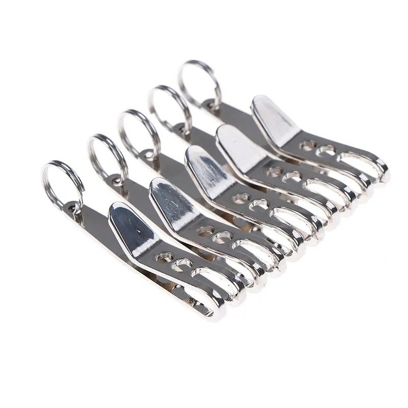 5pcs/lot Stainless Steel Outdoor Quicklink Tool EDC Bag Suspension Clip with Key Ring Carabiner 38 * 7 * 1mm  HOT!