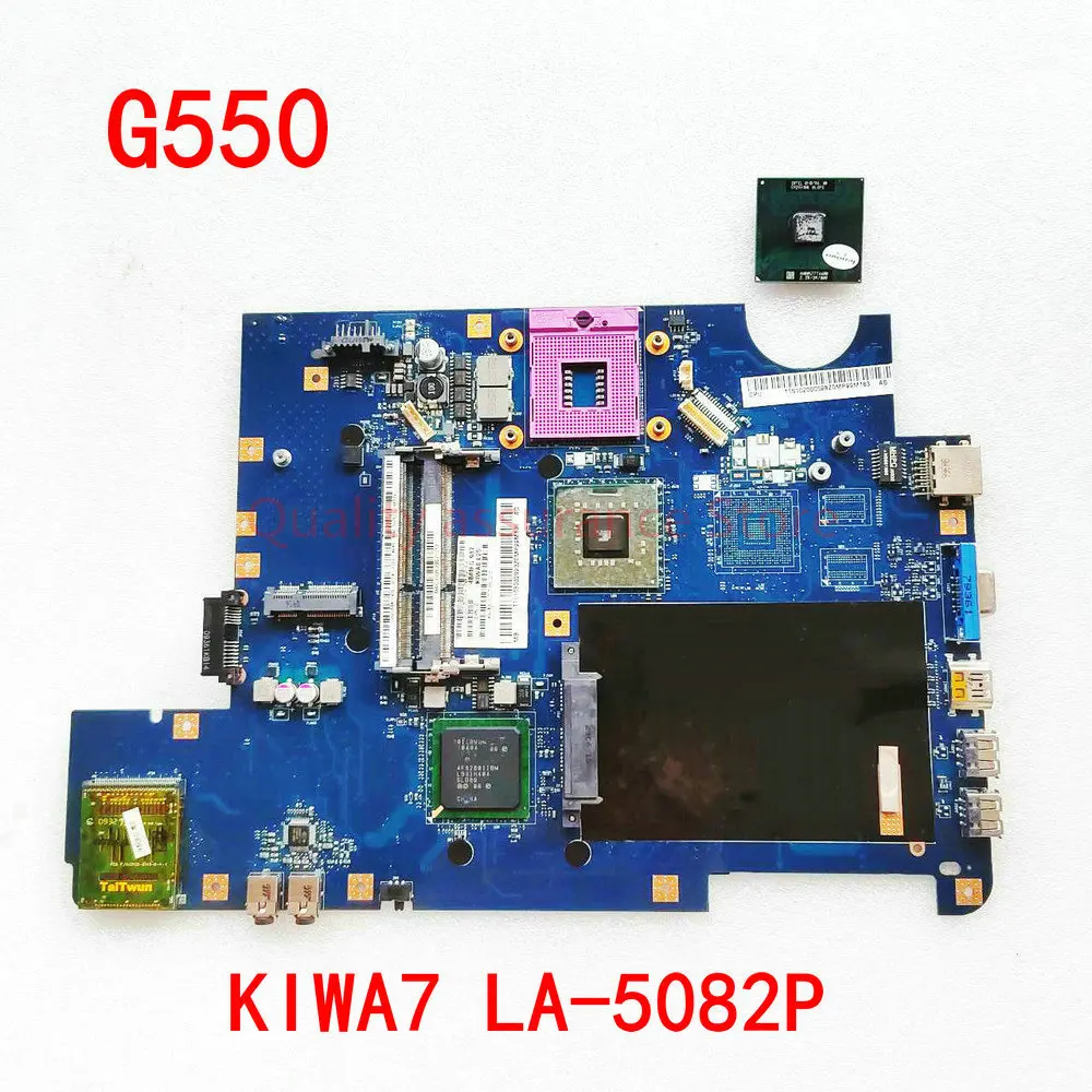 FOR LENOVO G550 NOTEBOOK LA-5082P Mainboard G550 Laptop Motherboard KIWA7 LA-5082P DDR3 GM45 100% Tested