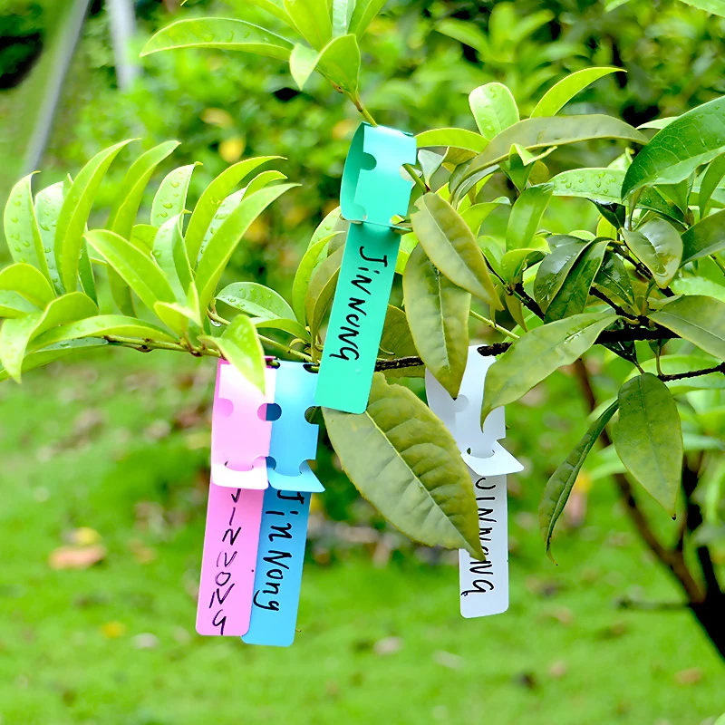 

50pcs Label Ring Horticultural Plant Label Ring Holder PVC Waterproof Seedlings Flowers Identification Marker Ring