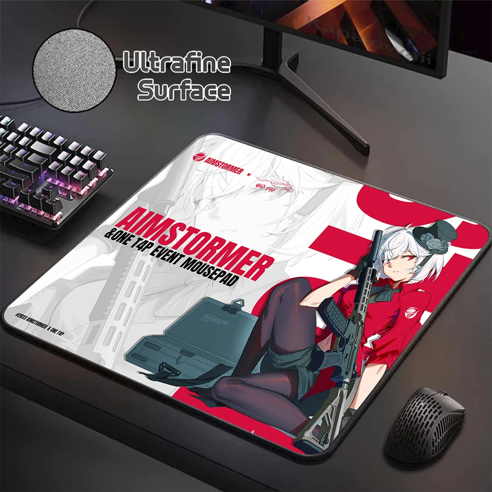 

Ultrafine Surface Gamer Mousepad Gaming Mouse Pad Computer Anime Girl Keyboard Pads Locking Edge Mouse Mat 400x450mm Desk Mat