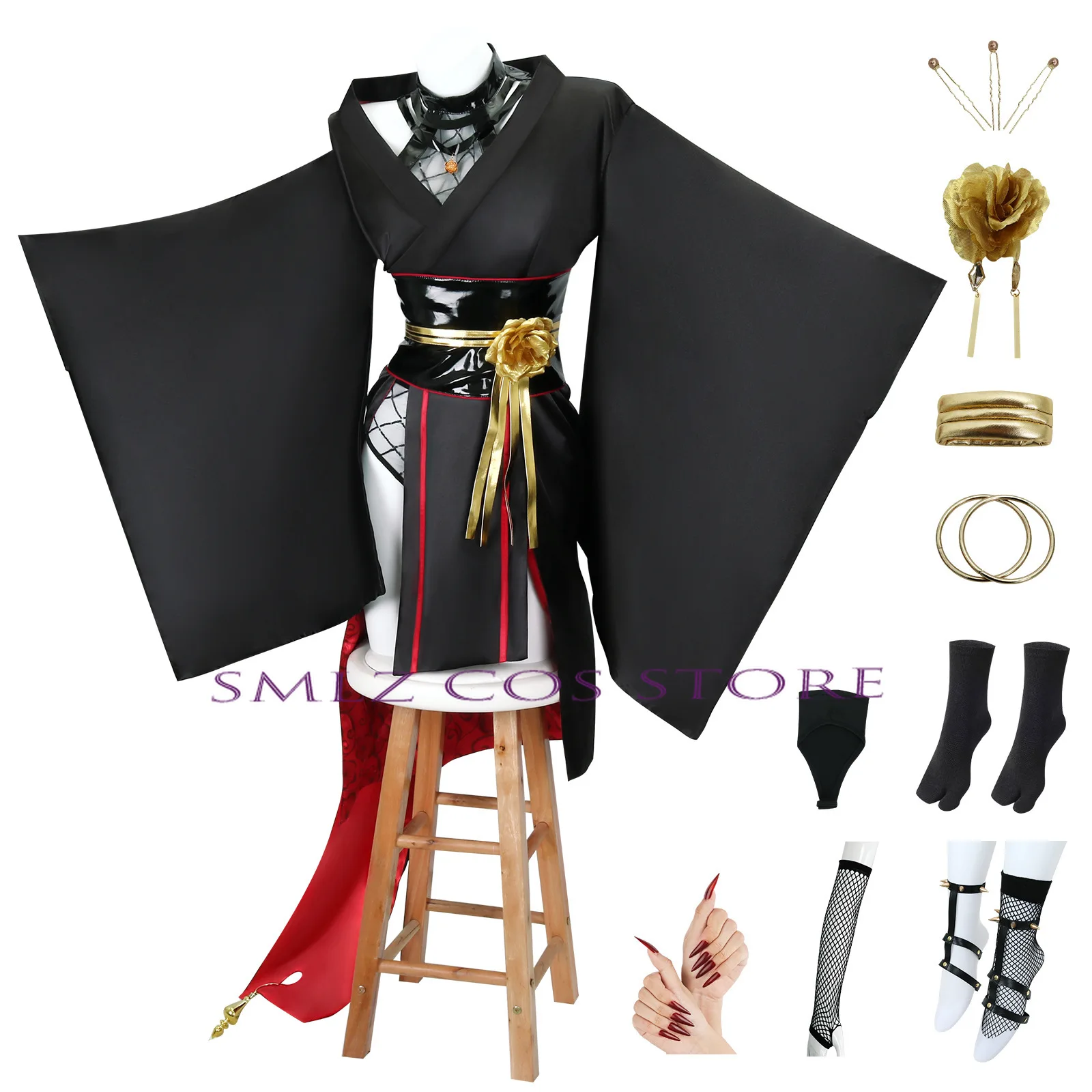 Ninja Yor Forger Cosplay Anime 1910 Fanart: Cosplay Costumes Sexy Dress Outfit Halloween Paert Women Kimono Play Uniform