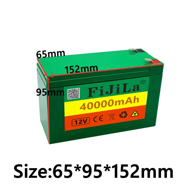 12V 40Ah 3S 7P 18650 Lithium Battery Pack 12.6 V 3A Charger, Built-in 40Ah High Current BMS, Used for Sprayer, 12V Power Supply