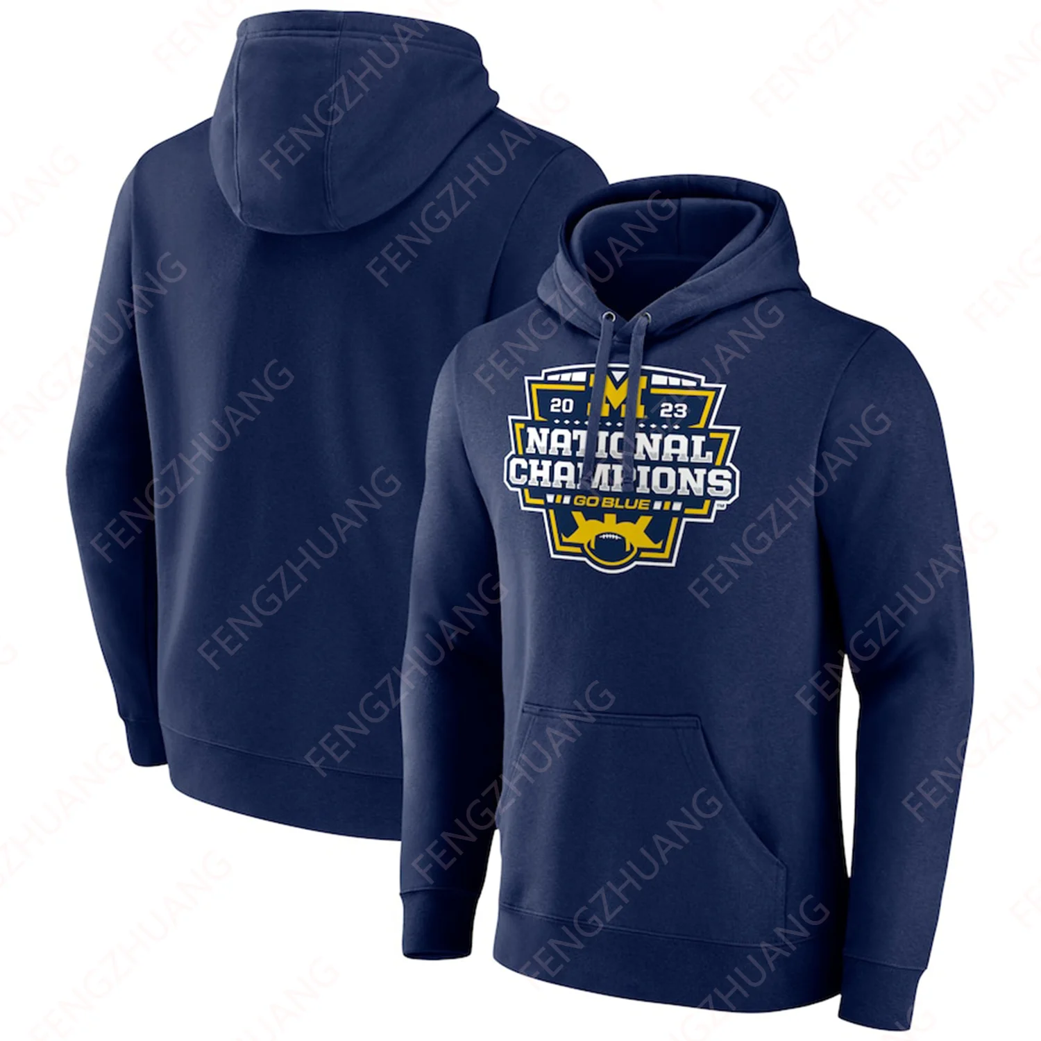 2023 Unisex Loose Casual Hoodie Michigan Wolverines Pullover Hoodie Sportwear Cotton top Oversized Fashion Long Sleeve Hoodie