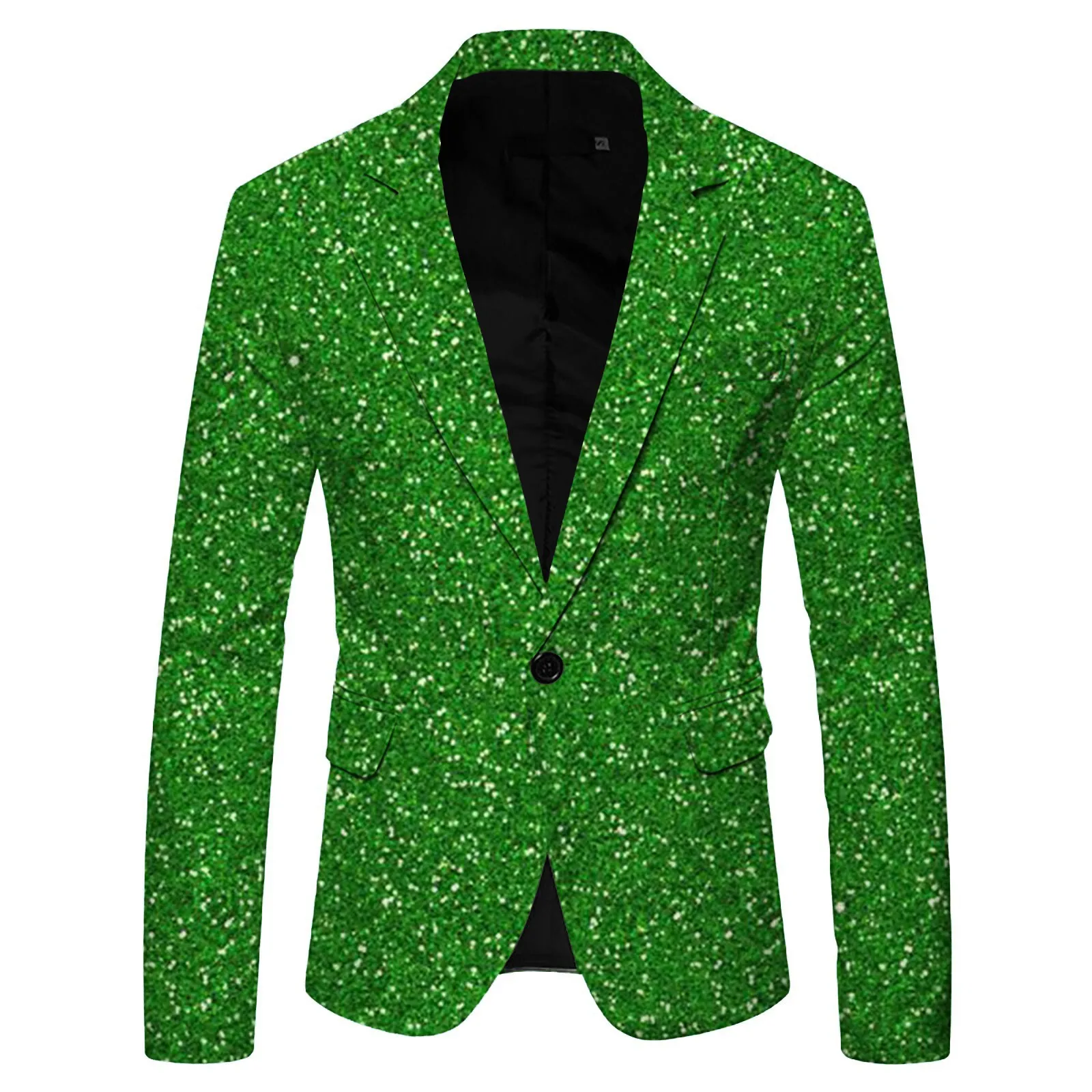 Giacca blazer abbellita con paillettes dorate lucide Giacca da uomo da discoteca Abito da ballo Blazer da uomo Costume Homme Abiti da palcoscenico