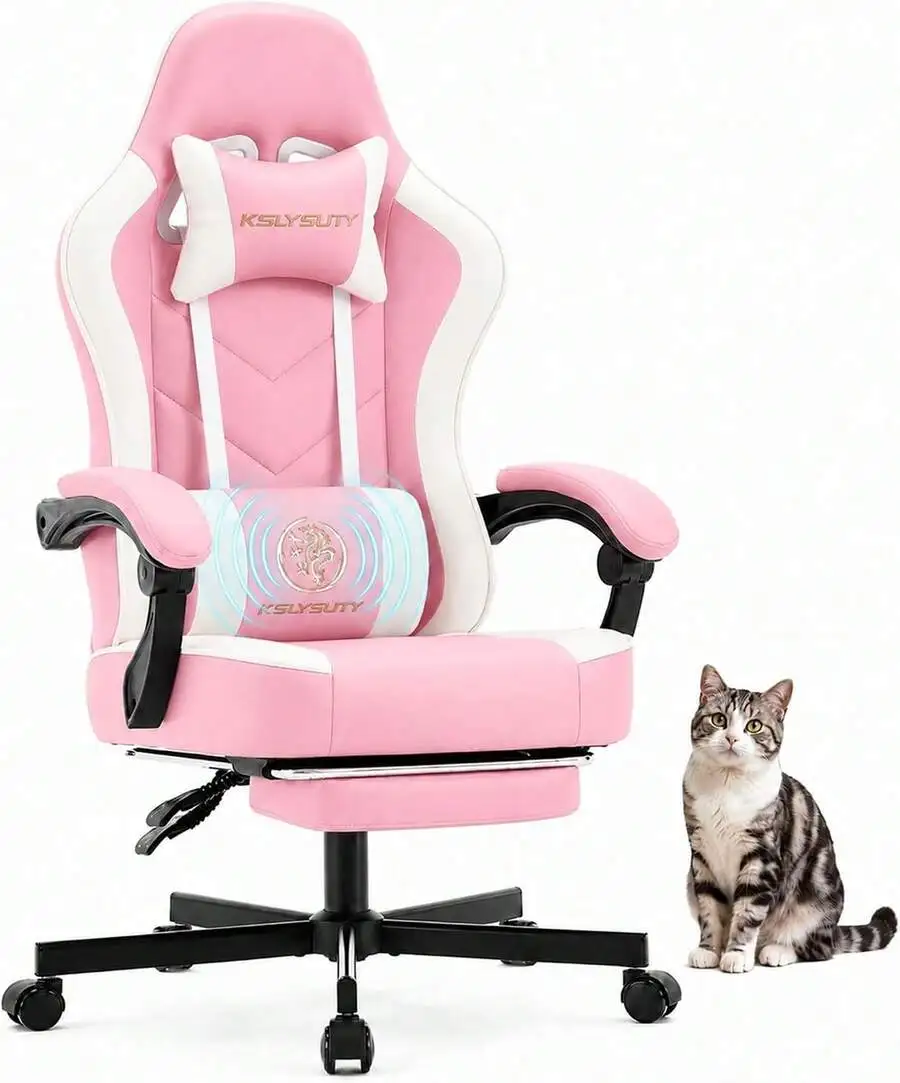 Gaming Gaming Chair, Ergonomic High Back Computer Chair With Footrest, Lumbar Support & Pocket Spring Cushion, Comfortable Swivel Home - Aliexpress Deal