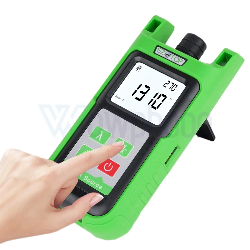 

OP-WD35 Handheld Fiber Light Source with SM MM, FTTH Fiber Cable Tester, Wavelength 850, 1300, 1490, 1310, 1550nm, Customized