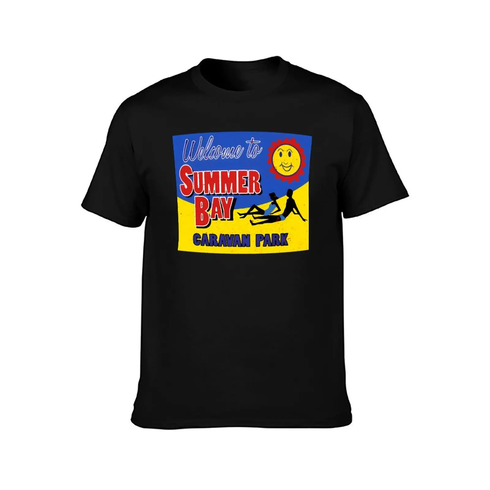 Retro Home And Away Summer Bay Caravan Park T-Shirt Sporty Casual Quick Dry T-Shirt