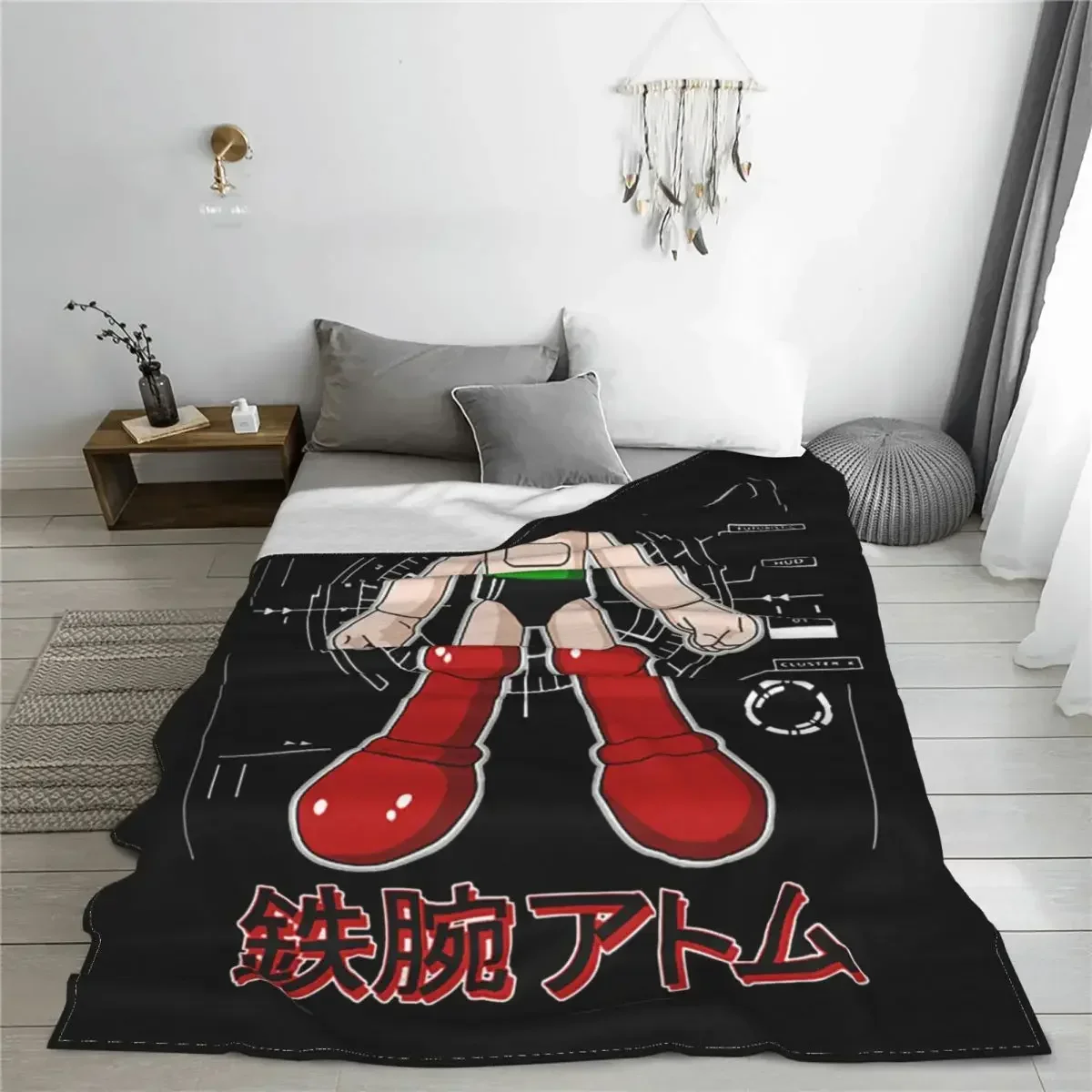 Astroboy Astro Boy Manga Fleece Throw Blanket Mighty Atom Blanket for Sofa Office Super Soft Plush Thin Quilt