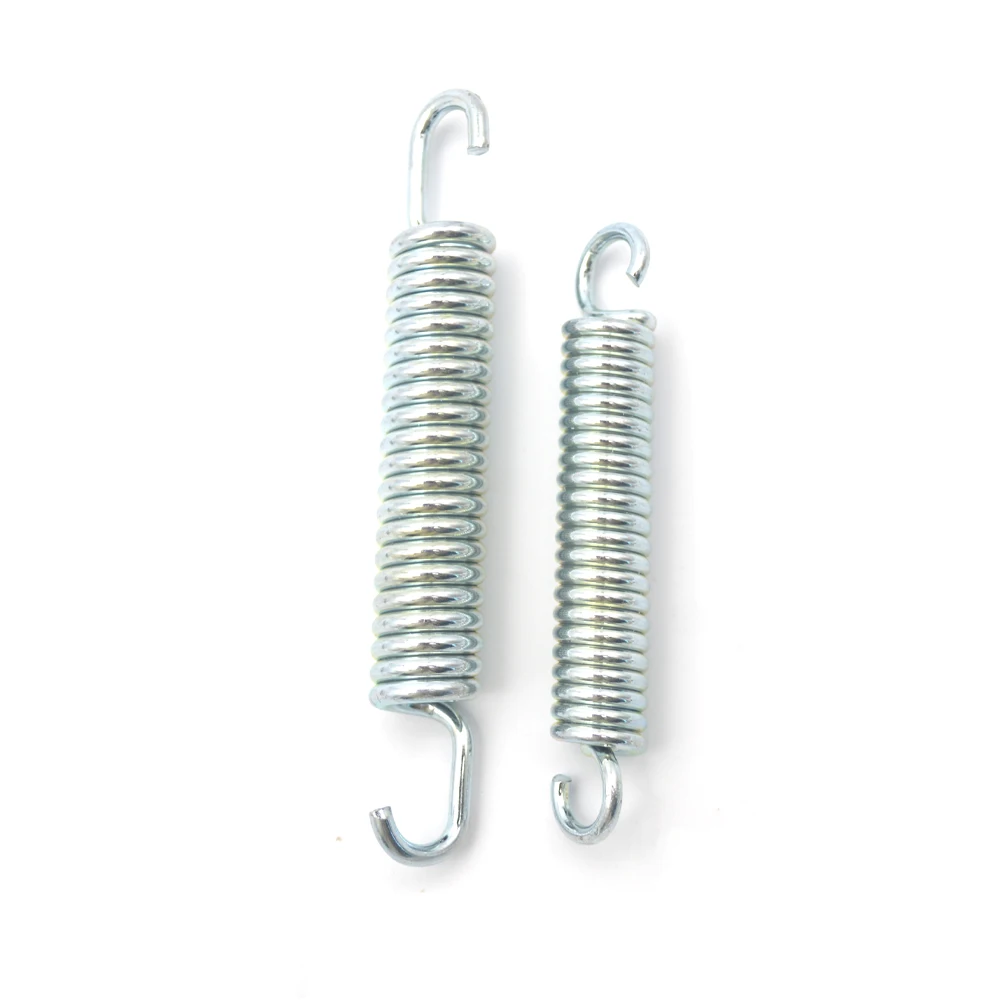 2PCS Finewe Wire 2.8/3.3mm  Heavy duty Galvanized Spring Steel Tension Spring Motorcycle Accessories Exstension Spring With Hook