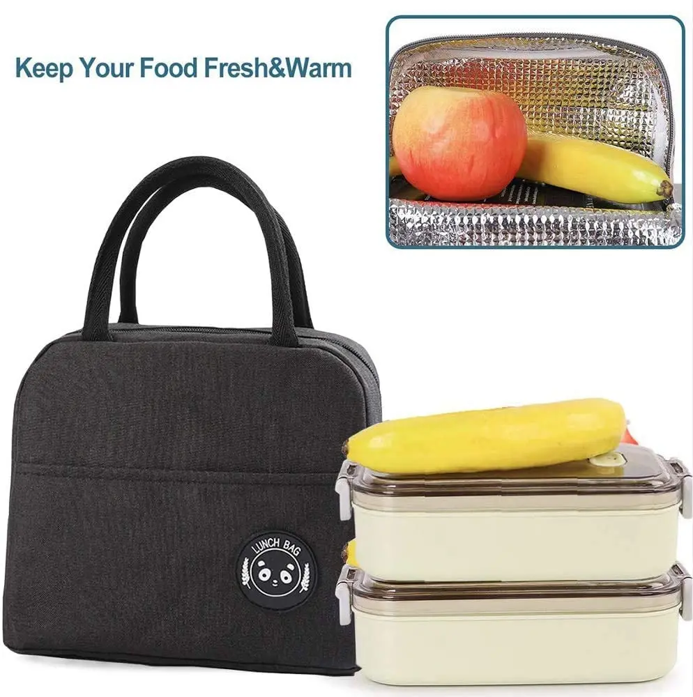 Almoço isolado saco de comida térmica sacos de piquenique bolsas organizern flor borboleta padrão unisex refrigerador tote para o trabalho