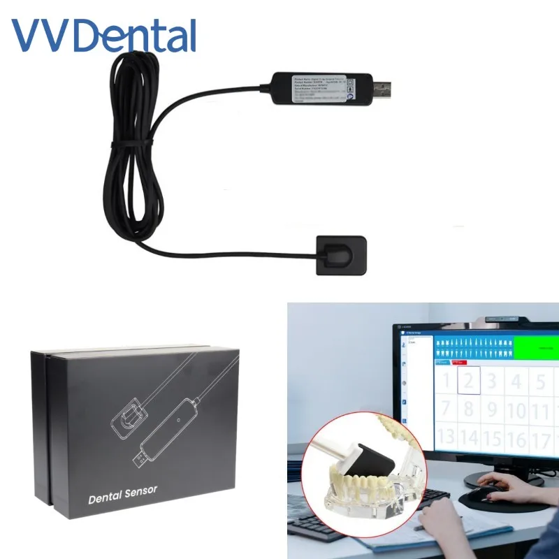 

VV Dental 3 Size Digital X-ray lmaging Detector HD Imaging Device USB Connection Convenient to View Images X-Ray Sensor