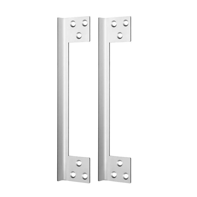 2 Pcs Door Latch Guard Plate Outswing Angle Latch Protector Door Latch Cover Latch Shield L Shaped Security