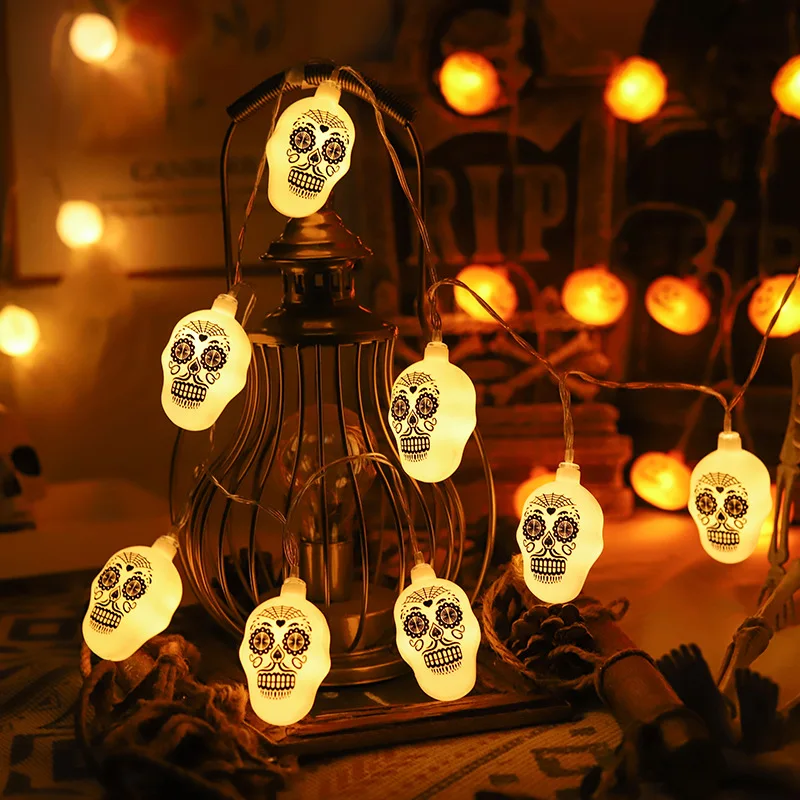 New LED Skull Pumpkin Bat Festival Party Atmosphere Decorative Light