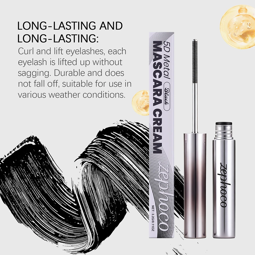 3.2 جرام ماسكارا نحيلة سريعة الجفاف إطالة الشباك غير متكتل الرموش أسود/بني العين السوداء الجمال ماكياج رموش فرشاة #2