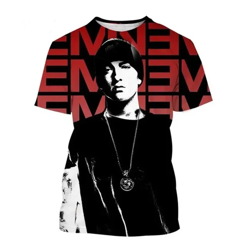 Rapper Eminem 3d Print Tshirt Graphic 3d Print Tshirt Men Fashion T-shirts Kids Tops Tees Unisex Tees Mens Clothing Punk T-shirt