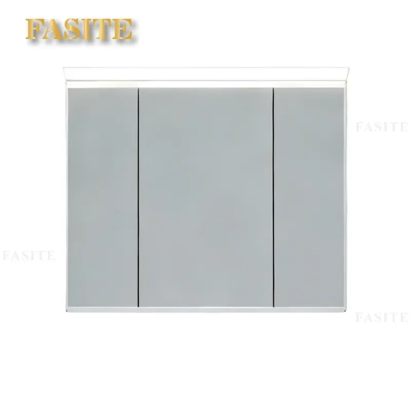 For Bathroom Smart Mirror Cabinet Wall Mounted Thickened Storage Integrated LED Light Single Door Household Furniture