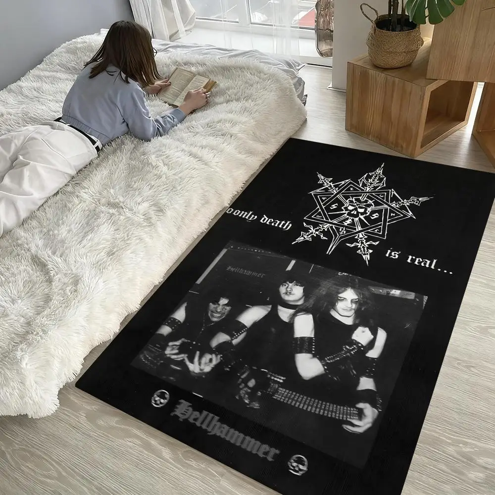 

C-Celtic-FrostS Heavy Rock Floor Mat Soft Thickened Non-Slip Door Mat for Living Room Home Decor Flannel Rugs