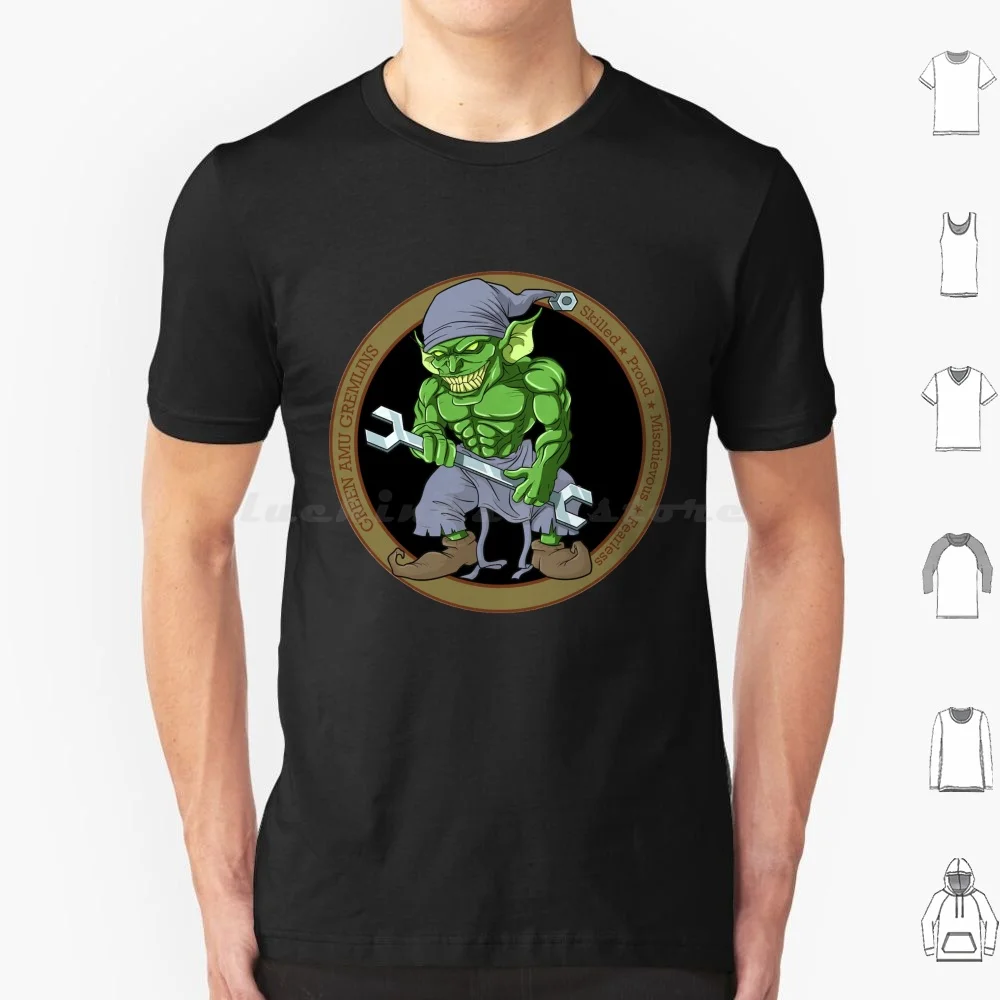 Green Amu Gremlins-Dijana T Shirt Big Size 100% Cotton Gremlin