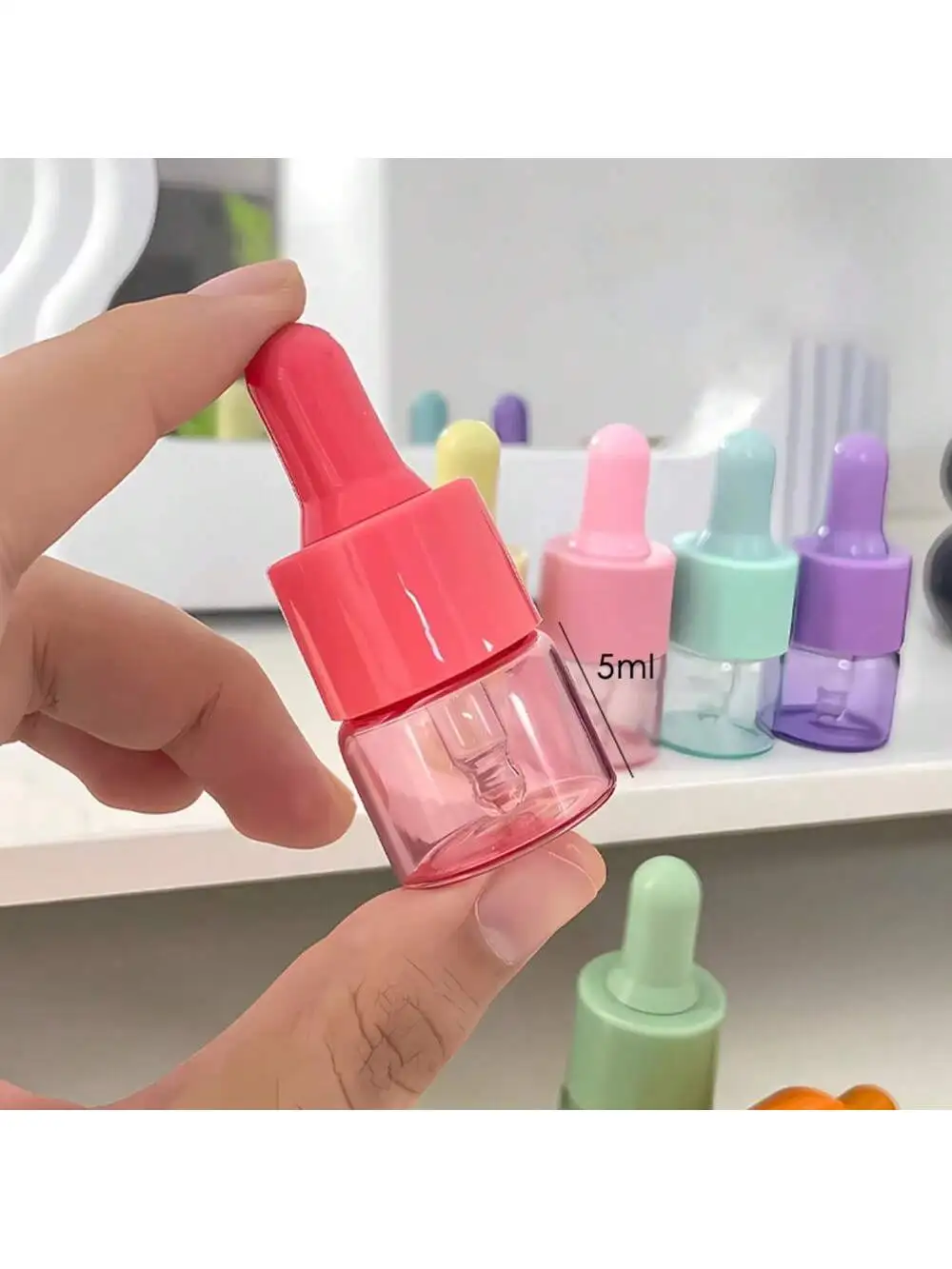 5 Pcs 5ml 10ml Colored Glass D - Juice Bottle Dropper 리뷰 및 가격